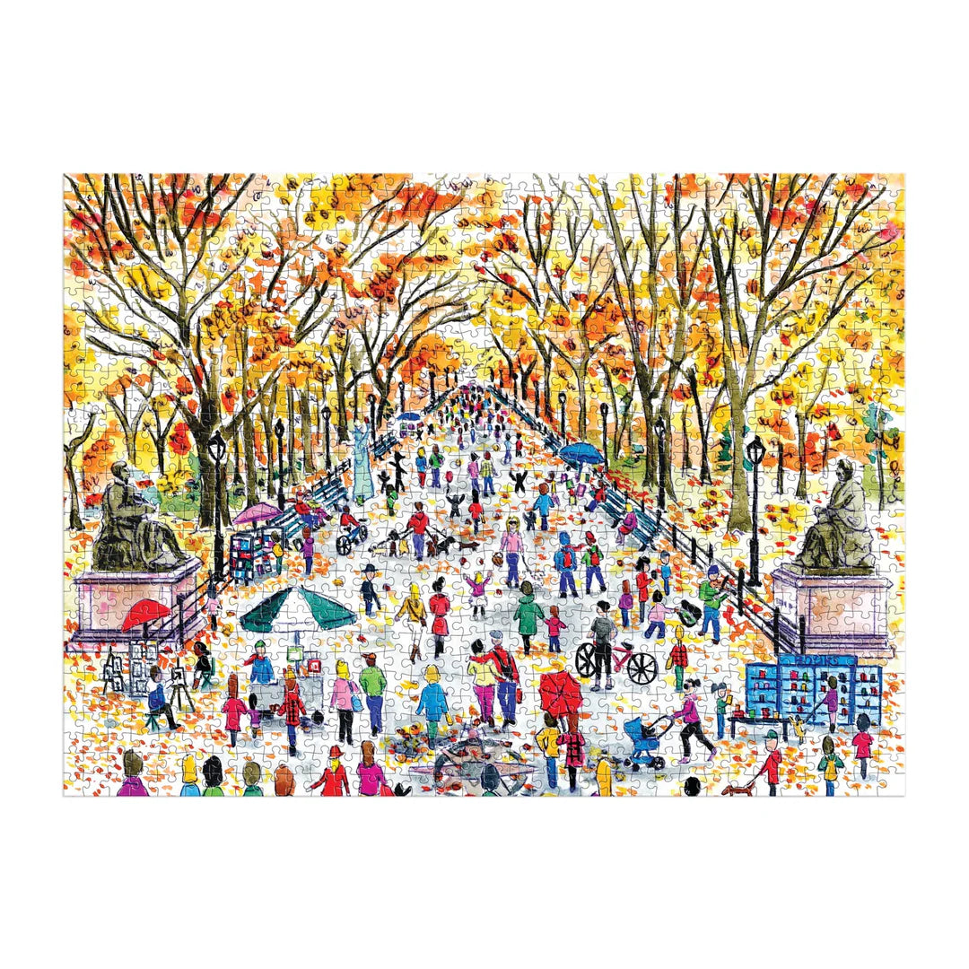 Michael Storrings Fall in Central Park 1000 Piece Puzzle