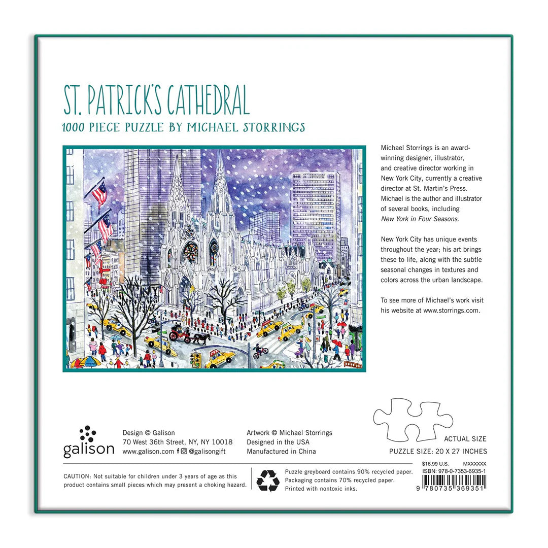 Michael Storrings St. Patricks Cathedral 1000 Piece Jigsaw Puzzle